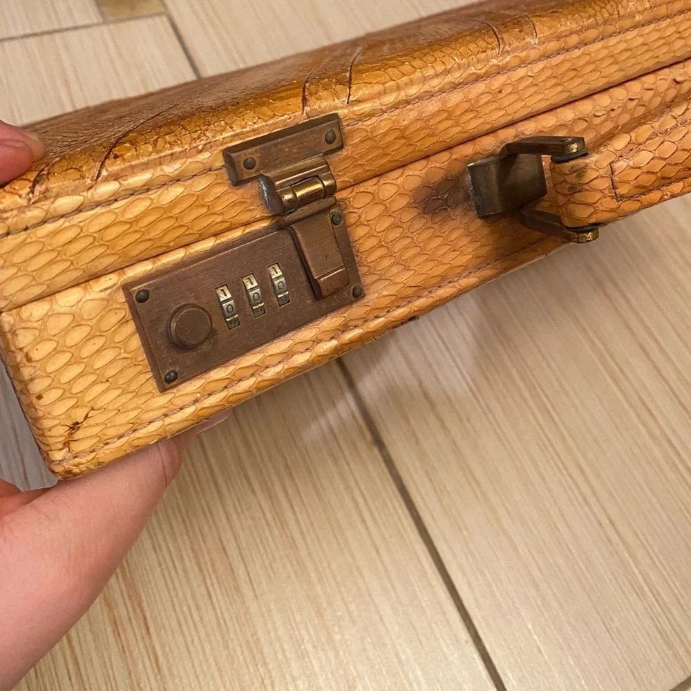 Custom Rare Snake Skin Hard Case Briefcase
